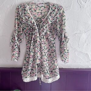 Tsega Floral Top Size M/L